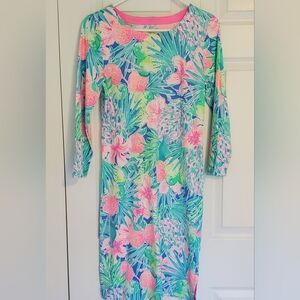 Lilly Pulitzer Charlie Dress with Multi Color Floral Print, Size M